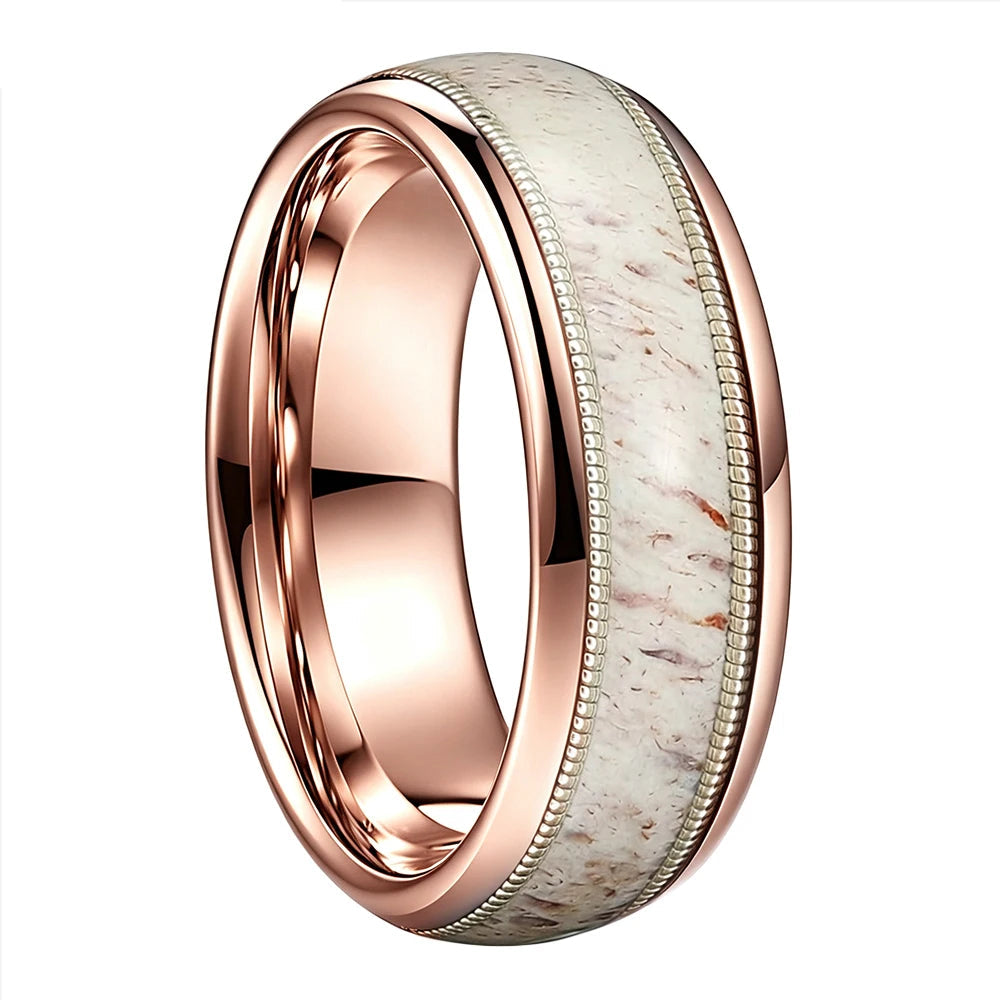 Anillo de Tungsteno con Asta y Cuerda
