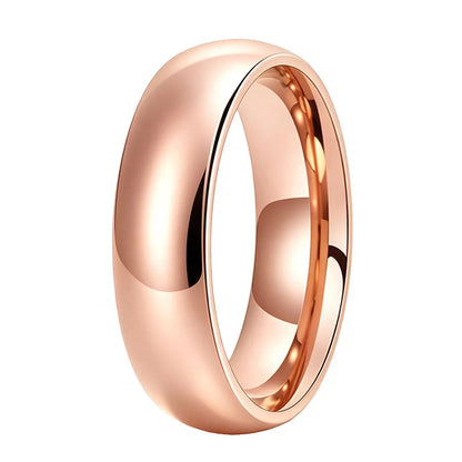 Anillo de Carburo de Tungsteno Oro Rosa