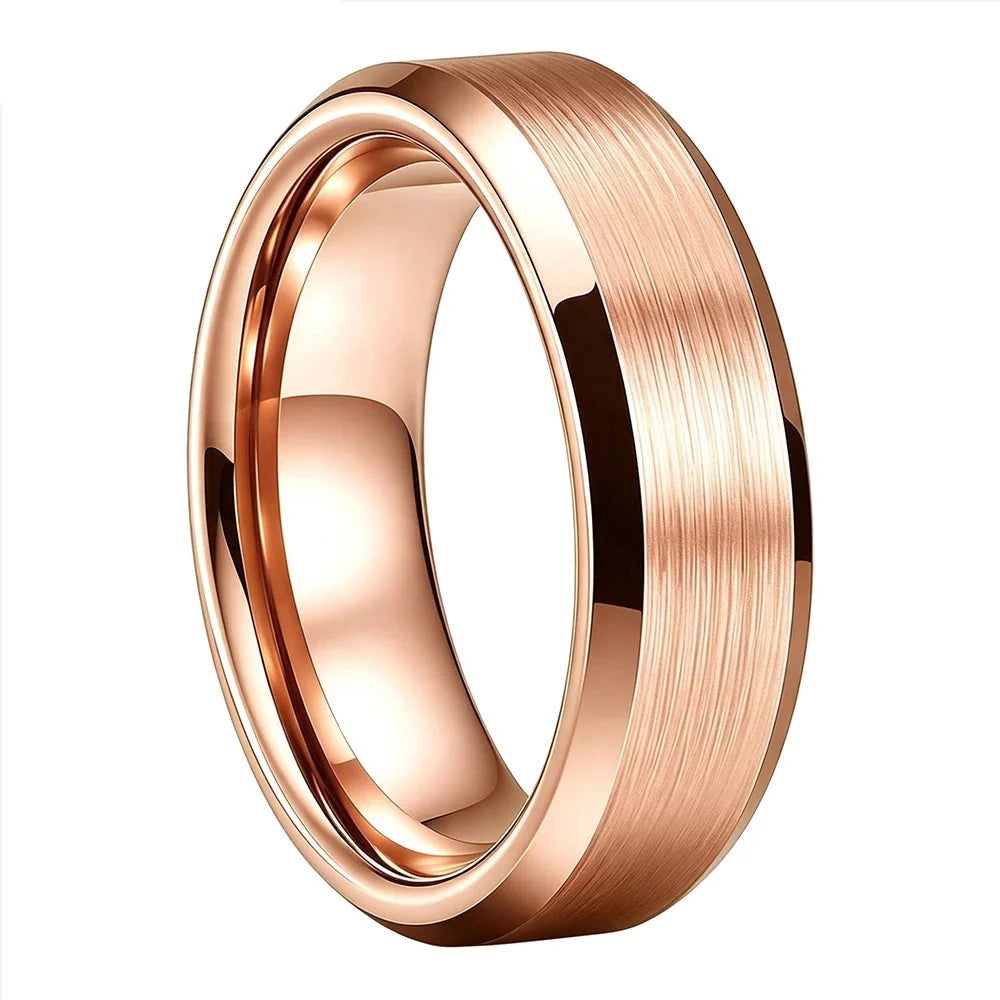 Anillo de Tungsteno para Boda con Acabado Cepillado ’El Eterno’ - Anillos