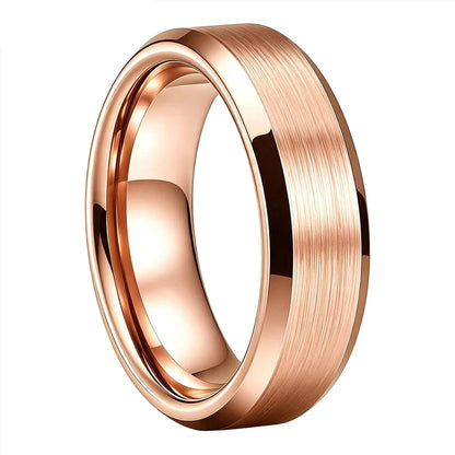 Anillo de Tungsteno para Boda con Acabado Cepillado ’El Eterno’ - Anillos